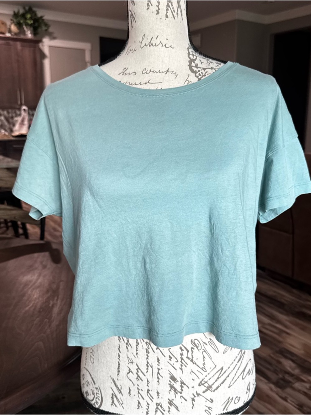 Lululemon Cates Crop Tee Mystic Green